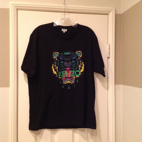 kenzo t shirt black and green